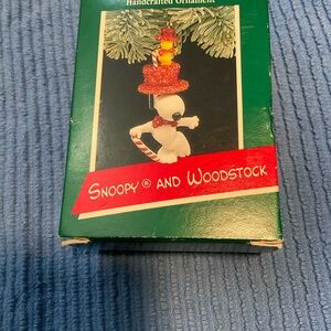Snoopy and Woodstock 1989 Keepsake Ornament